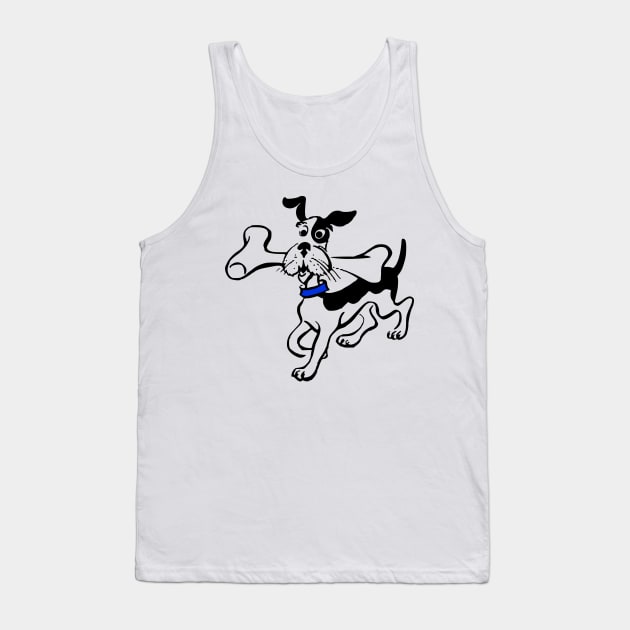 Cute Dog with Big Bone Tank Top by SandraKC